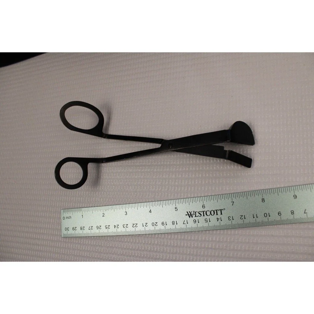 Trimmer & Snuffer - Use on Burning or Extinguished Wicks - Enameled Stainless...